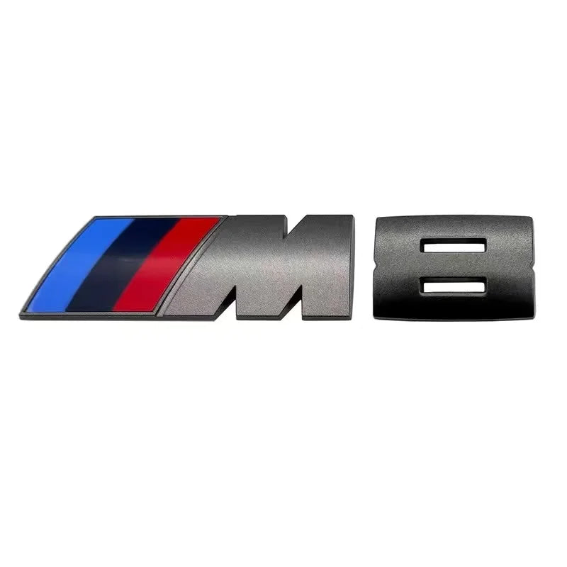 5.5cm for M logo new gray ABS sticker trunk badge for BMW X1M X2M X3M X4M X5M X6M X7M M1M2M3M4M5M6M7M8