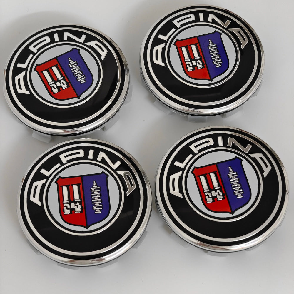 4pcs For BMW 50th E90 E60 F10 F20 G20 G30 E53 E85 E70 56mm 68mm Blue White Car Hub Cap Wheel Center Cap Emblem Badge Accessories