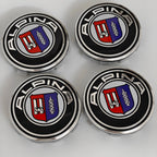 4pcs For BMW 50th E90 E60 F10 F20 G20 G30 E53 E85 E70 56mm 68mm Blue White Car Hub Cap Wheel Center Cap Emblem Badge Accessories