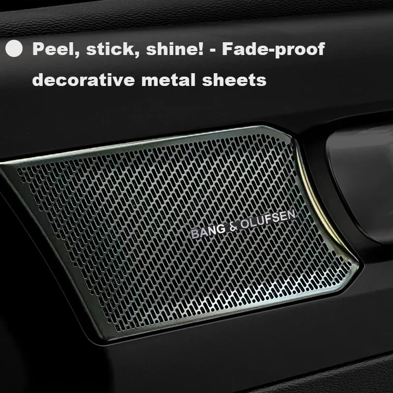 Chevrolet 3D Aluminum Car Audio Stickers Fit For Silverado Impala Malibu Equinox Cruze Camaro Tahoe/Suburban Blazer Spark Aveo