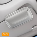 SEAMETAL Car Glasses Case Wear-Resistant PU Leather Sunglasses Holder Hook and Loop Fastener Eyewear Protection Box Scratch-Free