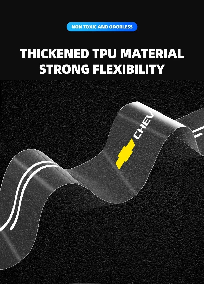 Car Transparent Rear Guard Plate Trunk Sticker For Chevrolet Silverado Impala Malibu Equinox Cruze Camaro Tahoe/Suburban Cavalie