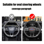 Car Styling Steering Wheel Center Cover Sticker Badge Decor Auto Accessories For Ford Focus Mk4 Kuga Fiesta Mk7 Explorer Mustang