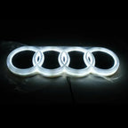 18X5.8CM LED Badge Light Exterior for Audi Q2 Q8 A1 A2 Q3 A3 A4 A5 A6 A7 A8 Q5 Q7 TT Car Rear Trunk Emblem Sticker Accessories