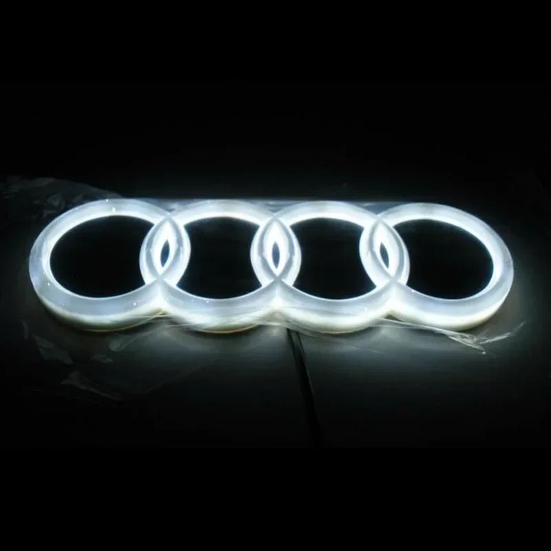 18X5.8CM LED Badge Light Exterior for Audi Q2 Q8 A1 A2 Q3 A3 A4 A5 A6 A7 A8 Q5 Q7 TT Car Rear Trunk Emblem Sticker Accessories