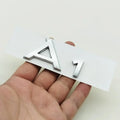 3D ABS cromo negro Logo A1 A2 A3 A4 A5 A6 A7 A8 emblema coche insignia para maletero pegatinas para Audi Auto accesorios decorativos