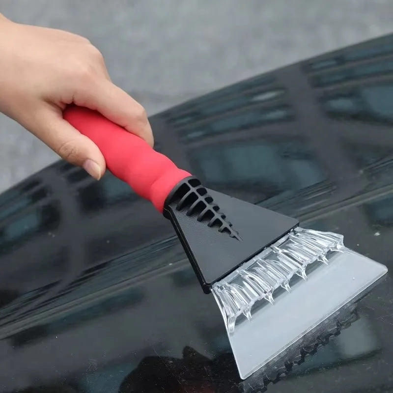 Rascador de hielo para coche, rompevientos para parabrisas, cepillos de vidrio de limpieza rápida, herramienta para quitar la nieve, pala para cepillos de nieve para invierno y ventana de coche
