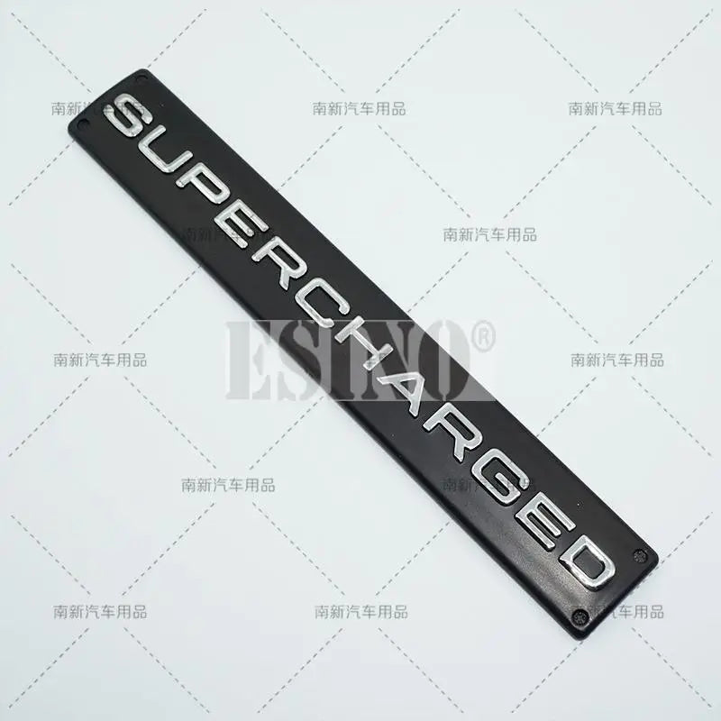 Car Styling Supercharged 3D ABS Adhesive Emblem Rear Trunk Badge Fender Sticker Car Body Decal Auto Accessory