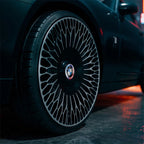 4Pcs 183mm Floating Car Wheel Center Caps Rims Hub Cover For BMW 50TH M Performance M3 M5 M6 F01 F20 F10 F13 F15 F16 F30 F34 F32