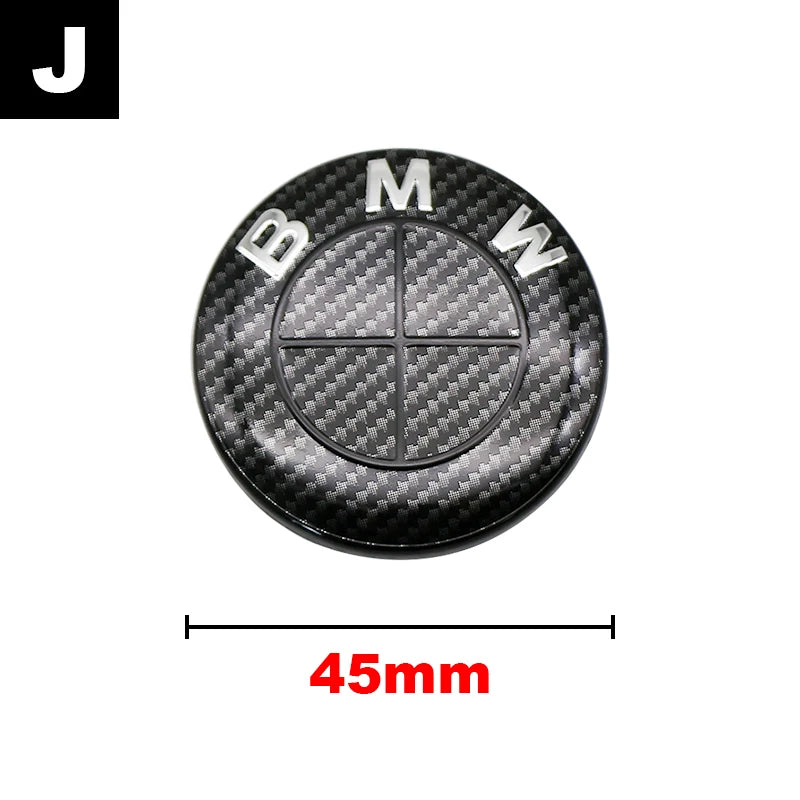 45mm 47mm Steering Wheel Center Emblem Badge Sticker For BMW E39 E46 E60 E87 E90 E92 F10 F20 F30 G20 Interior Decoration