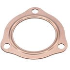 2Pcs 2.5" Universal Copper Header Exhaust Collector Gaskets Flanges 3-Hole 2-1/2"