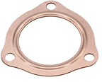 2Pcs 2.5" Universal Copper Header Exhaust Collector Gaskets Flanges 3-Hole 2-1/2"