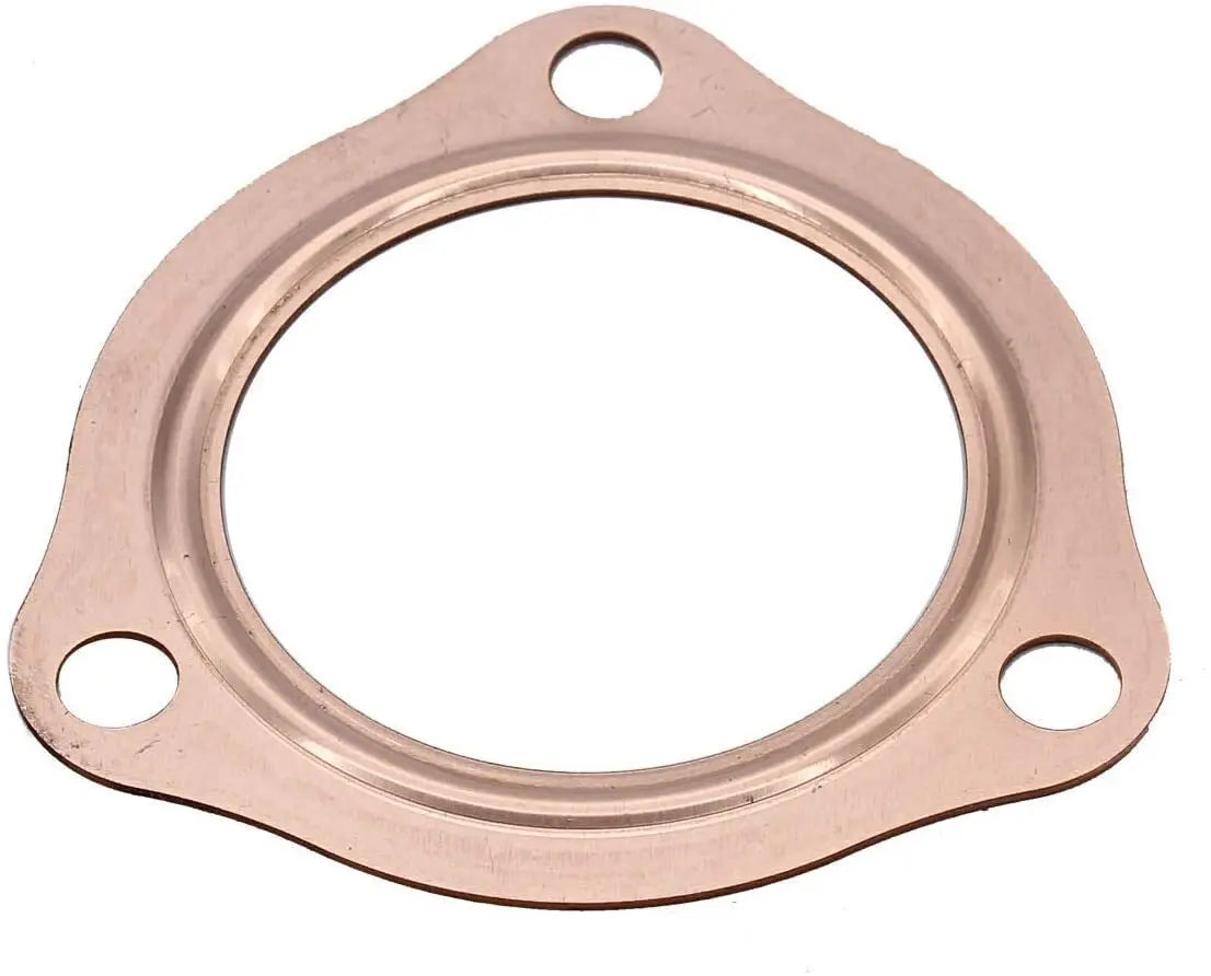 2Pcs 2.5" Universal Copper Header Exhaust Collector Gaskets Flanges 3-Hole 2-1/2"