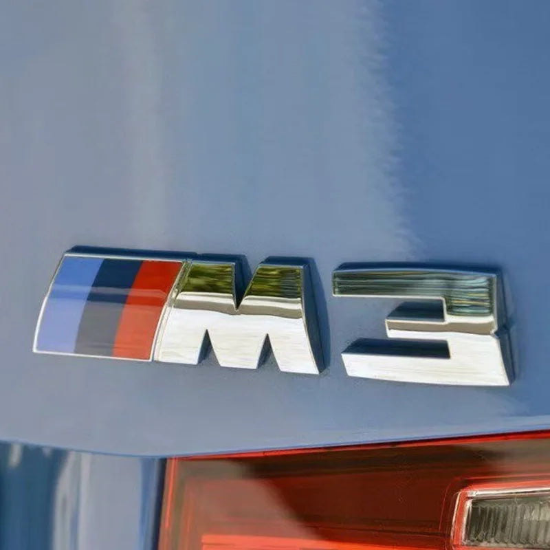 Suitable For BMW Group M3 Emblem Standard Trunk Tail Standard ABS Logo Sticker For BMW E30 E46 E36 E90/E92/E93 F80 GTS CRT CSL