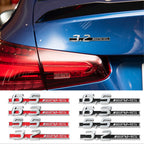 3D ABS Car Styling Logo 3.2 5.5 6.3 6.5 AMG Badge Fender Side Rear Trunk Sticker for Mercedes Benz A CLA GLC W108 W222 C180 W190
