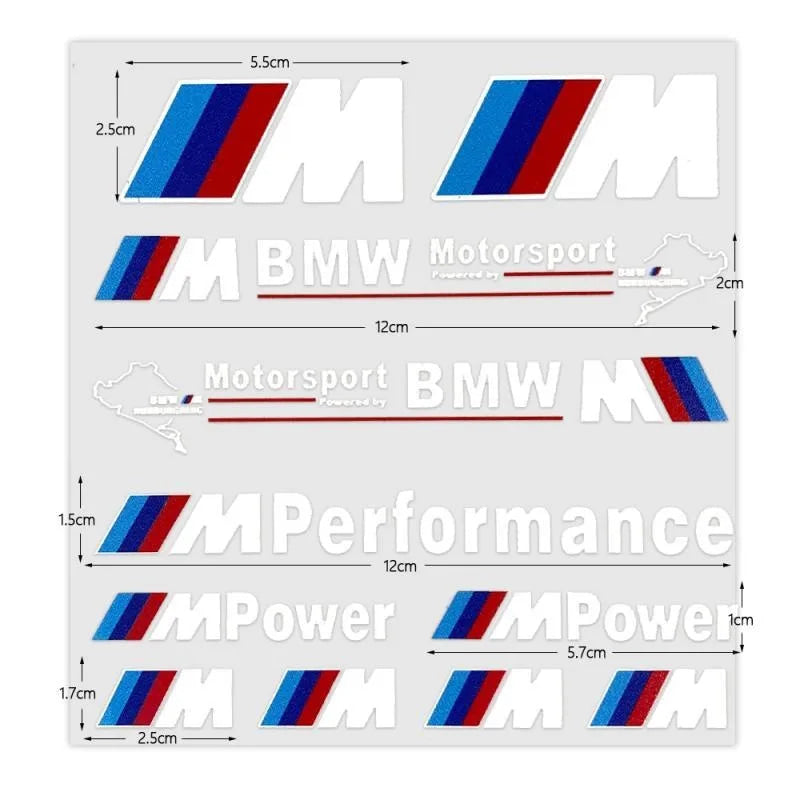 Car Decoration Strip Trunk Sticker Decals Decal For Bmw M Power Performance E93 F10 F20 F30 F40 F25 F26 F31 M3 M5 X1 X3 X5 X6 X7