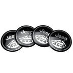 4pcs Car Styling Wheel Center Hub Caps Tire center Covers Hubcap For Jeep Grand Cherokee Wrangler JK Gladiator Compass Renegade