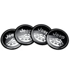 4pcs Car Styling Wheel Center Hub Caps Tire center Covers Hubcap For Jeep Grand Cherokee Wrangler JK Gladiator Compass Renegade
