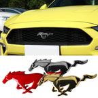3D Metal Car Front Grille Emblem Logo Rear Trunk Badge Sticker For Ford Mustang Fiesta Focus Ranger Smax Kuga Mondeo Accessories