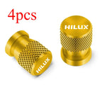 4pcs For TOYOTA HILUX Car Wheel Tire Valve Caps Tyre Stem Covers Airdust Waterproof Accessories