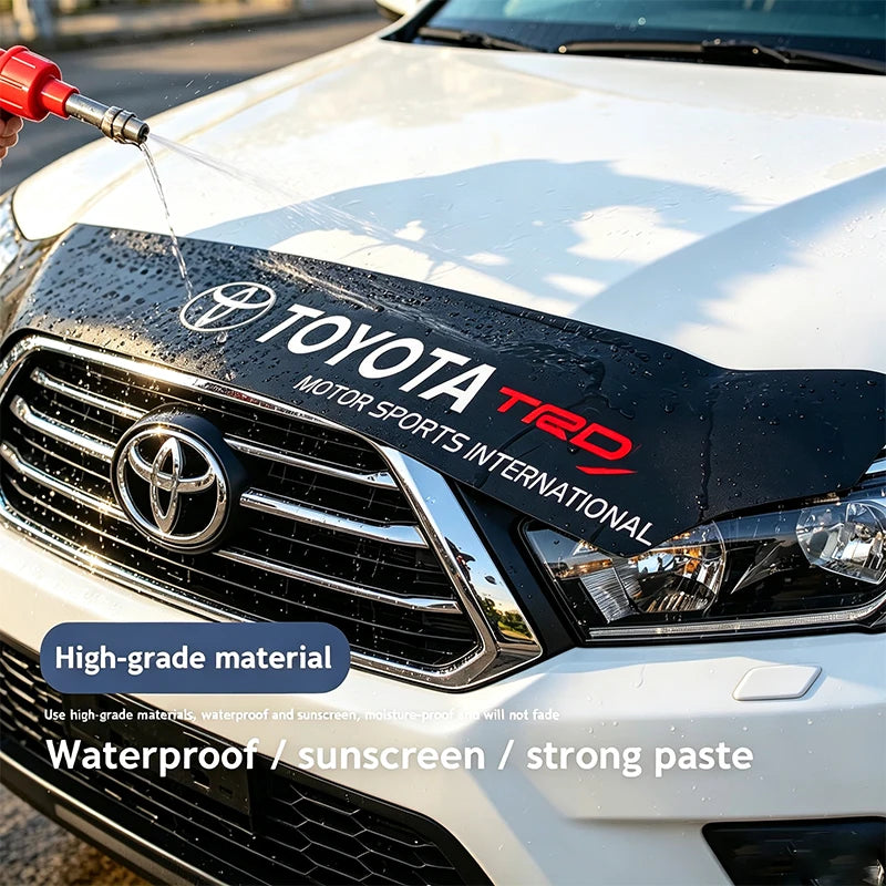 Car Front and Rear Windshield Reflective Stickers Car Styling For Toyota Hilux Aygo Yaris Ractis Corolla Camry CHR Auris Tacoma