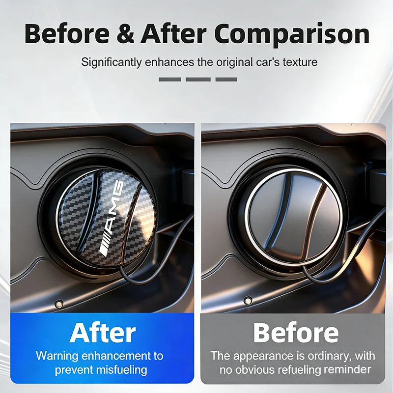 Benz Car Carbon Fiber Fuel Tank Cap Trim Accessories For Mercedes Benz AMG W203 W206 W220 W205 W211 W212 W201 W168 W167 W169 GLA