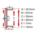 4Pcs/Set 63mm ABS Car Wheel Center Cap Hubcap Dust-proof Cover Car Vehicle Rim Hub Cap Auto Replacement Parts Accessories