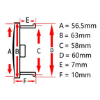 4Pcs/Set 63mm ABS Car Wheel Center Cap Hubcap Dust-proof Cover Car Vehicle Rim Hub Cap Auto Replacement Parts Accessories