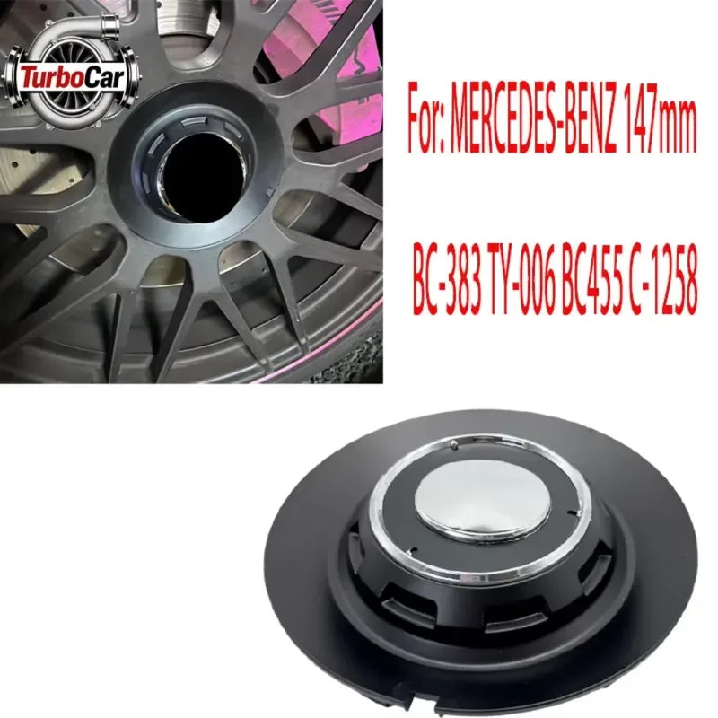 4PCS LOT Black Wheel Center Hub Cover Cap BC-383 BC383 Compatible with BC455 C-1258 C-1258-LA5B TY006 TY-006 for