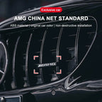 3D ABS Logo AMG Emblem Car Front Grille Badge Caps For Mercedes Benz GLC A B C E Class W204 W205 W212 W213 GT AMG Accessories