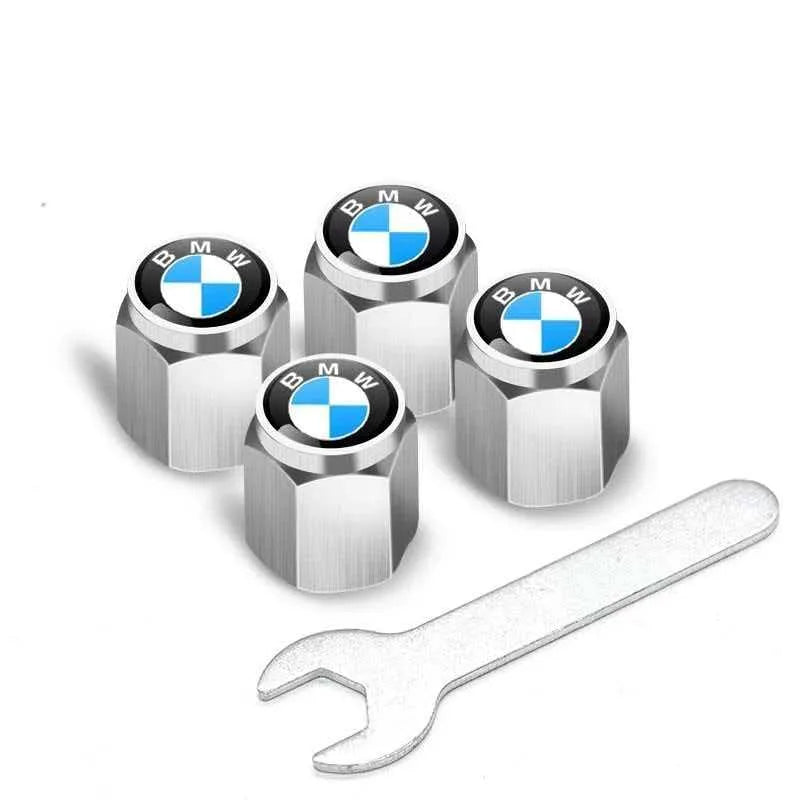 4Pcs Metal Tire Valve Stem Caps Fit BMW X Series M Series Car Accessories