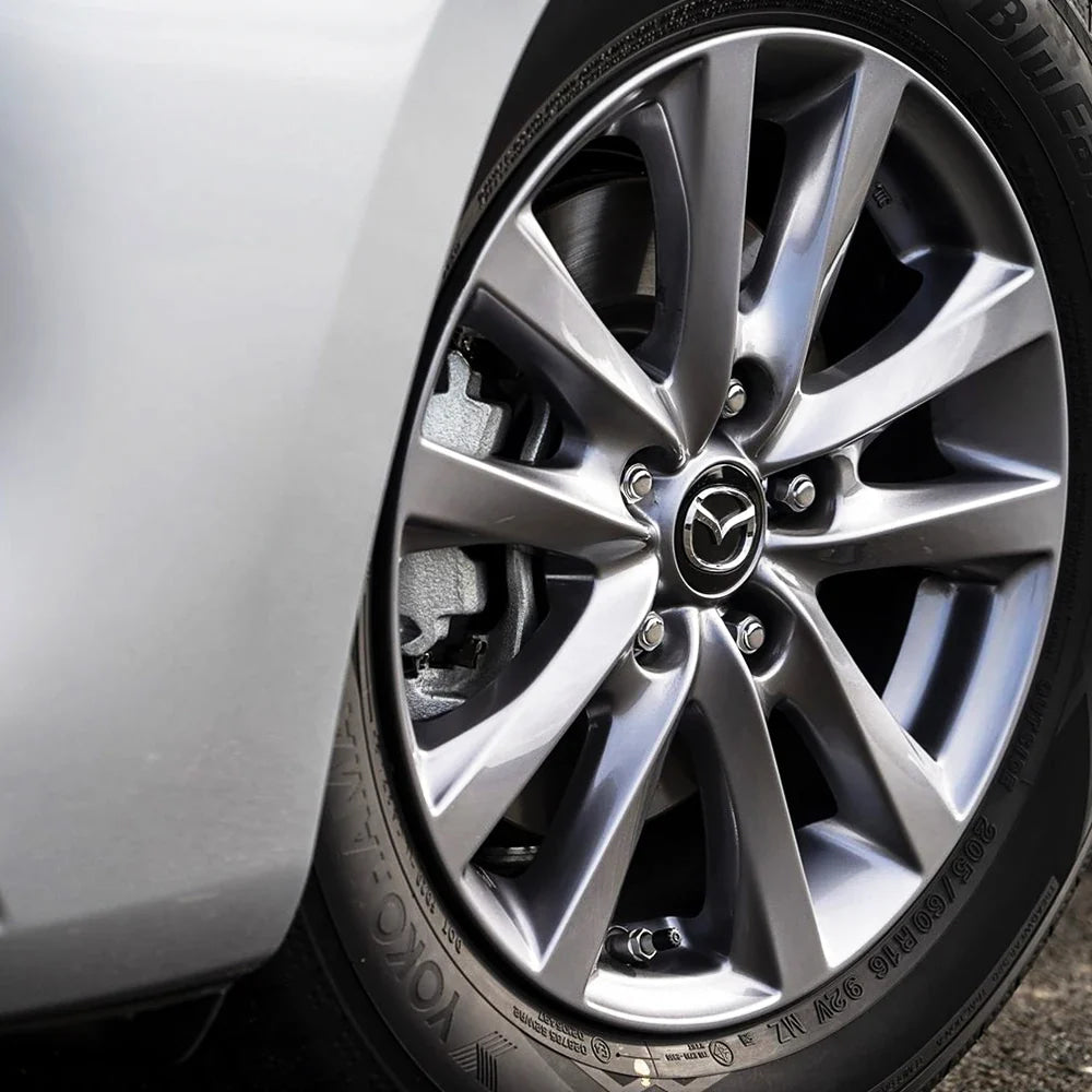 4Pcs 56MM Car Wheel Center Hub Cap Badge Accessor For Mazda Axela Demio Atenza CX CX3 CX7 CX30 CX60 CX9 2 3 4 323 MX3 MX6 RX3 MS