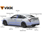 3/5/7/10CM Black Glossy Vinyl Stripes Car Tape Waterproof Window Trim Film for Hood Roof Pillar