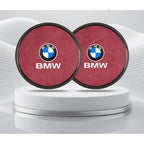 2Pcs Leather Car Coaster Anti-slip Mat Cup Holder Pad For BMW X1 X2 X3 X4 X5 X6 X7 1 3 5 6 7 Series E60 E90 E70 G20 G30 G7