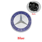 57mm 3D ABS Car Front Engine Hood Bonnet Flat Emblem Badge Universal For Auto Sedan SUV Coupe Exterior Tuning Styling Trim 1PC