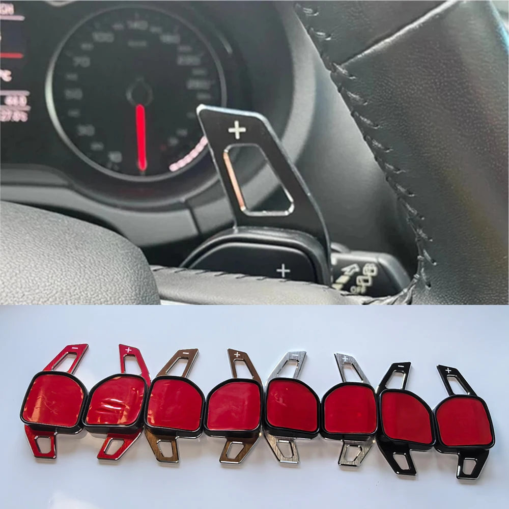 Aluminum Steering Wheel Paddle Shifter Extension for Audi A3 S3 8V A4 S4 A5 S5 B8.5 A6 S6 A7 S7 C7 Q5 Q7 2013 2014 2015 2016