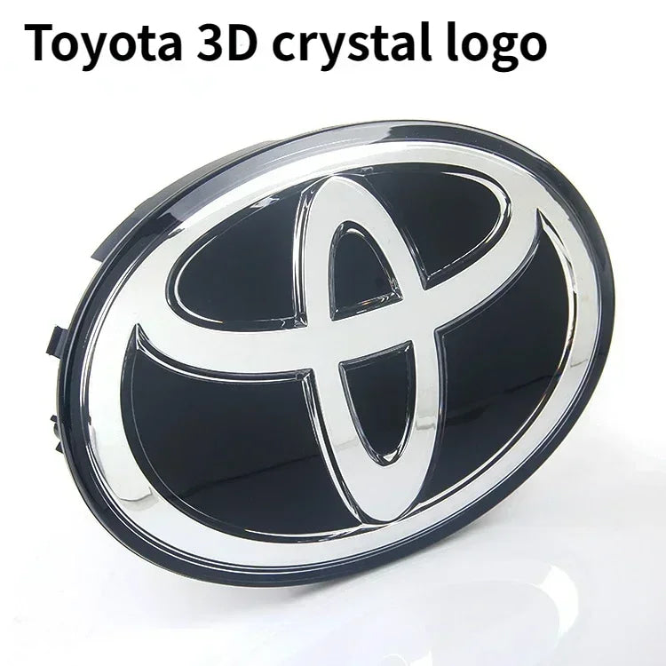 3D Car Logo Emblem Perfect Fit on Front Grill and Hood for Toyota Corolla Camry RAV4 LANDCRUSER Highlander PRIUS CHR Yaris Wish,