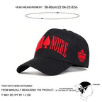 Unisex AMOUR NOIRE Spades Embroidery Baseball Caps Spring Autumn Outdoor Adjustable Casual Hats Dad Hat Sunscreen Hat