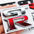 1pcs GTR Car Logo Emblem Metal Stickers R GT Decals Badge Labeling for Nissan Nismo GT-R, R32, R33, R34, R35, 370Z Accessories