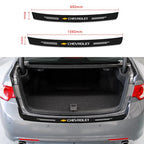 Carbon Fiber Car Rear Bumper Trunk Guard Protected Sticker for Chevrolet Malibu Captiva Cavalier Onix Aveo Silverado Chevy Tahoe