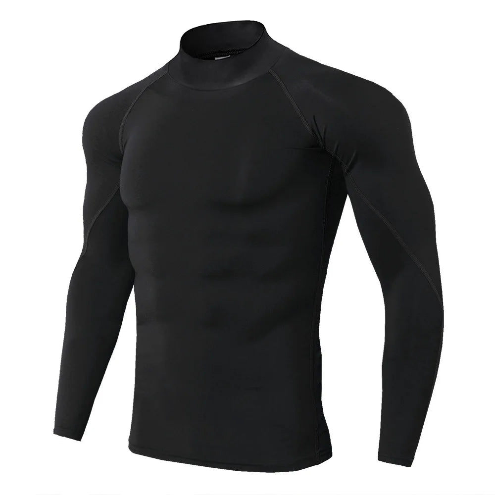 Camiseta deportiva de culturismo para hombre, camiseta para correr de secado rápido, Top de compresión de manga larga, camiseta de gimnasio para hombre, camiseta ajustada para Fitness Rashgard