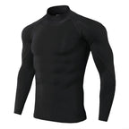 Camiseta deportiva de culturismo para hombre, camiseta para correr de secado rápido, Top de compresión de manga larga, camiseta de gimnasio para hombre, camiseta ajustada para Fitness Rashgard