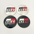 4Pcs 56mm GR Sport Logo Car Wheel Center Hub Caps Stickers Rim Decal For Toyota Corolla 86 Supra CHR Yaris Camry Prius Rav4 Auto