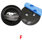 150mm Car Rear Trunk Emblem For Ford Mustang Tire Style ABS Badge 5.0 Roush Shelby GT500 Cobra Laguna Auto Tuning Accessories