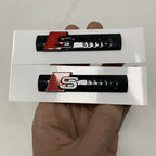 Replaced Accessories for Audi A3 2010-2020 2020-2024 Car Hood Front Grill Rear Trunk Emblem Badge Sticker Quattro Sline 35TFSI