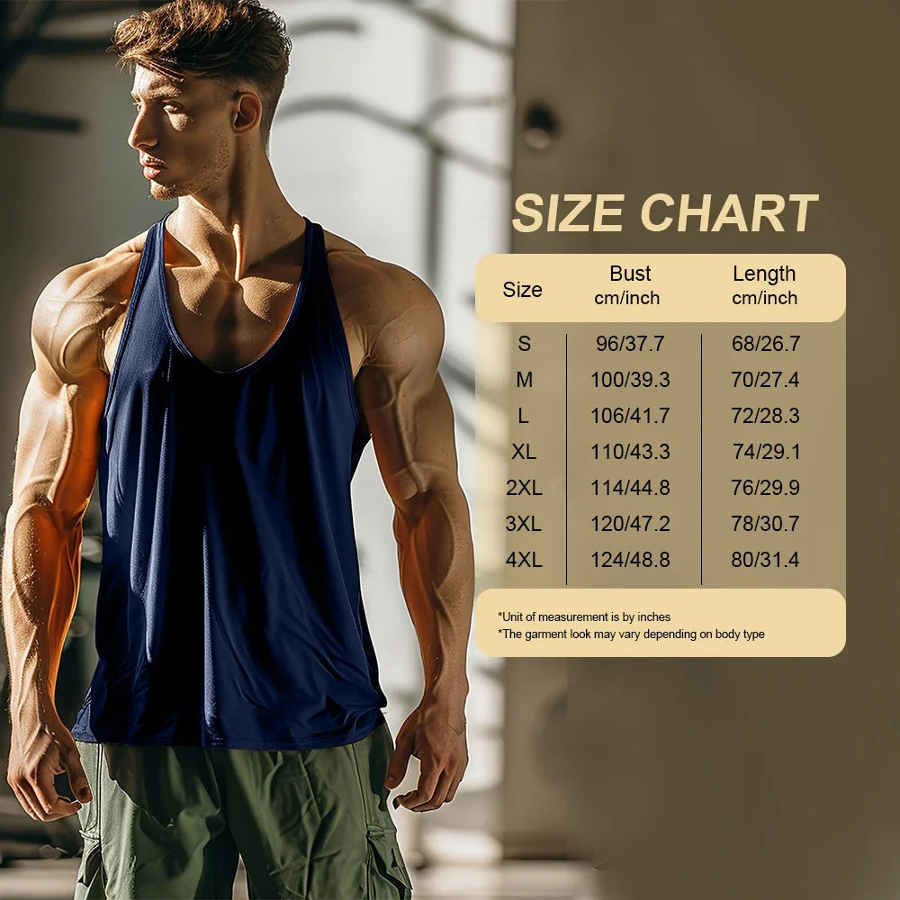 Mens Bodybuilding Faux Cotton Tank Top Gym Fitness Sports Sleeveless Top Skull Print Breathable Tank Top Mens Summer Tank Top