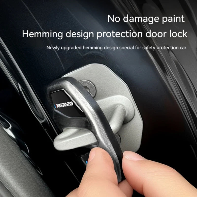 4pcs Car Door Lock Cover For BMW3 5Series X1X3X4X5 G01 G20 G32 F48 G45 G02 F15 G05 G07 G60 Anti Rust Protective Trim accessories