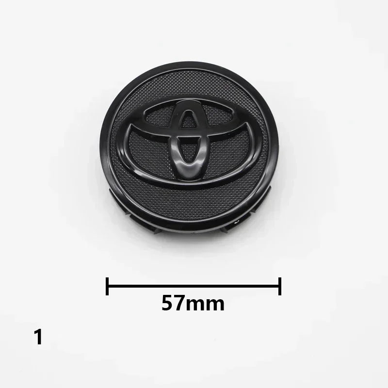 4Pcs 57/62mm Car Wheel Center Hub Caps For Toyota Rav4 Aygo Yaris Corolla Camry Car Tire Center Decoration Stickers Accessories