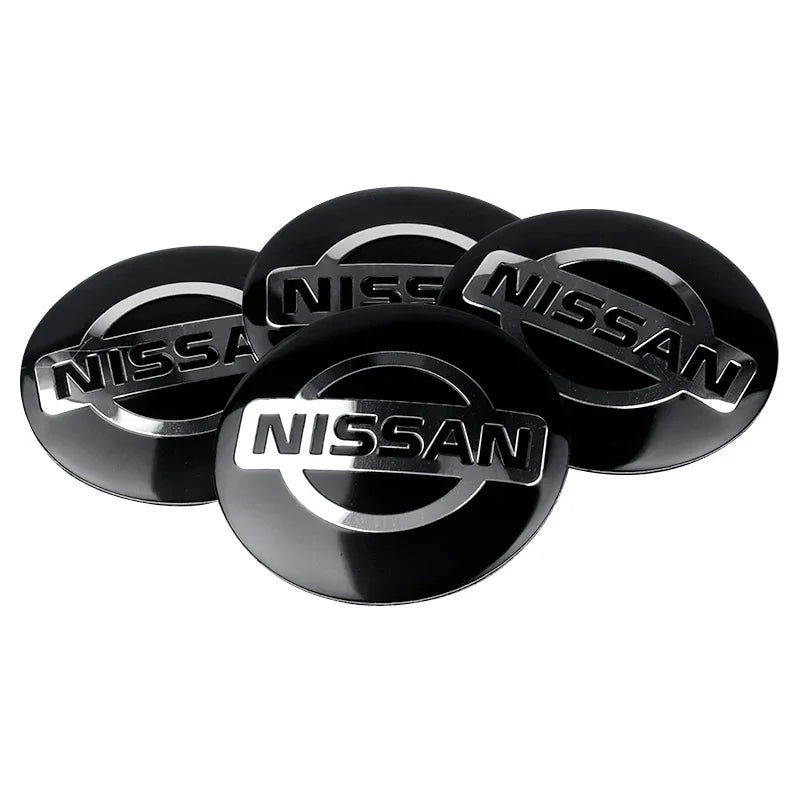 4Pc 56/60mm Wheel Center Hub Rim Caps Car Wheel Hub Covers Fit For Nissan X-Trail Qashqai Almera Note Leaf J10 Teana V36 Tiida