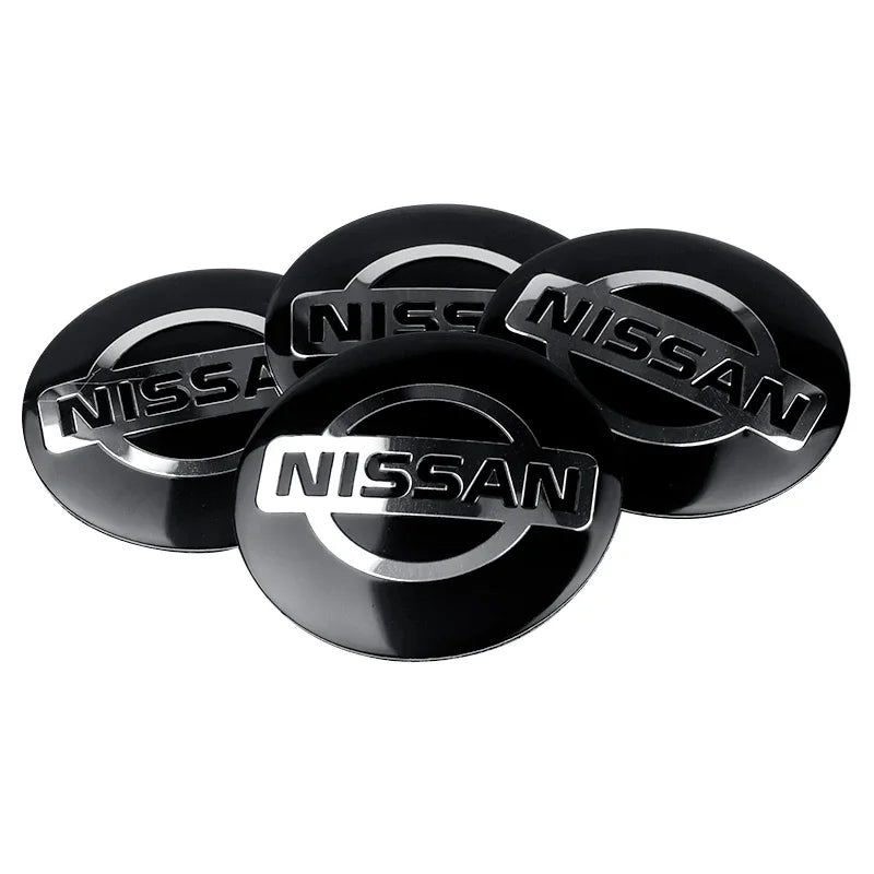 4Pc 56/60mm Wheel Center Hub Rim Caps Car Wheel Hub Covers Fit For Nissan X-Trail Qashqai Almera Note Leaf J10 Teana V36 Tiida